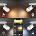 Philips Hue Fugato Opbouwspot White and Color - Wit - 2-spots product in gebruik