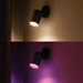 Philips Hue Fugato Opbouwspot White and Color - Zwart - 1-spot product in gebruik