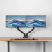 ACT AC8342 Monitorarm 35 inch met gasveer voor 2 monitoren product in gebruik