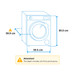 Wisberg WBWM1400A9AWNB SmartDose visual Coolblue 1