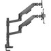 ACT AC8341 Monitorarm 49 inch met gasveer voor 1 monitor met laptophouder linkerkant