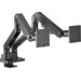 ACT AC8342 Monitorarm 35 inch met gasveer voor 2 monitoren linkerkant