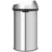 Brabantia Touch Bin 60L Stainless Steel Fingerprint-Proof + Trash Bags (120 units) 