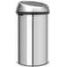 Brabantia Touch Bin 60L Stainless Steel Fingerprint-Proof + Trash Bags (120 units) back