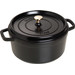 Staub Ronde Stoof-/Braadpan 26 cm Zwart voorkant