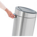 Brabantia Touch Bin 30L Matte Steel Fingerprint-proof + Trash Bags (120 units) detail