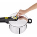 Tefal Secure 5 Neo 8 L con cestillo - Olla a presión de acero inoxidable, ahorro energético hasta 50%, cocción a presión, 2 programas, sistema seguridad 5 puntos, apto todas cocinas, P25344