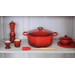 Le Creuset Signature Round Dutch Oven 24cm Cerise product in use