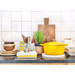 BK Bourgogne Braadpan 28 cm Sunny Yellow product in gebruik