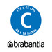 Brabantia Overtrek C 124 x 45 cm Tropical Leaves 4 mm schuim logo