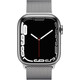 Apple Watch Series 7 4G 41mm Silver Stainless Steel Milanese Watch Strap