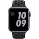 Apple Watch Nike SE 4G 44 mm Aluminium Gris Sidéral Bracelet Sport Noir