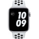 Apple Watch Nike SE 4G 44mm Zilver Aluminium Witte Sportband