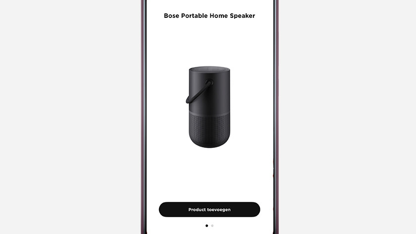 The Bose Music app of the Bose Portable Home