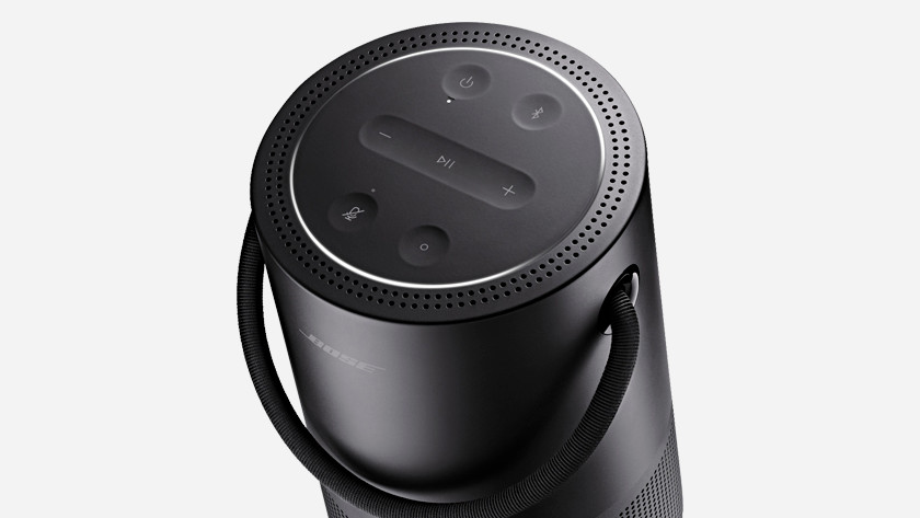 Bedieningspaneel en draaghengsel van de Bose Portable Home