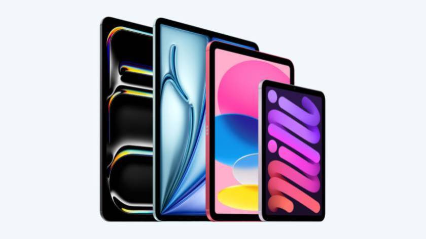 Alle Apple iPad modellen naast elkaar