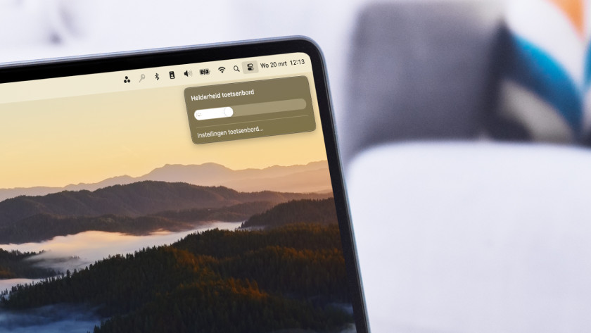 Menu instellingen MacBook