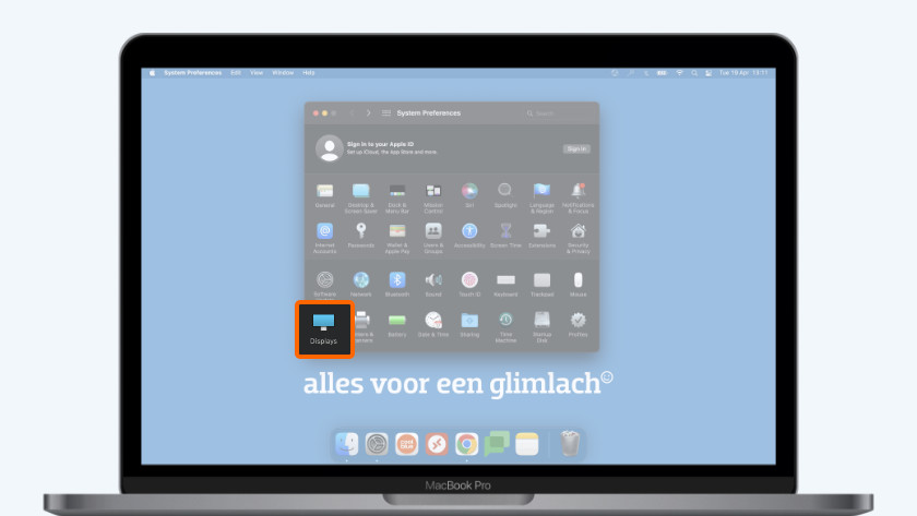 Paramètres d'affichage macOS