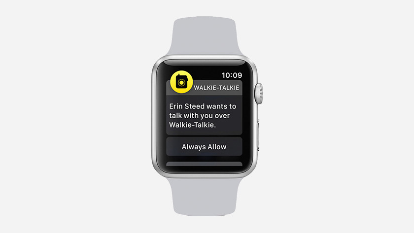 how to accept an invite on apple watch walkie talkie