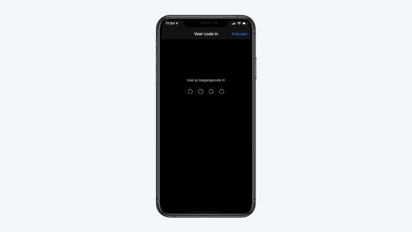 Entrez le code d'accès de votre iPhone