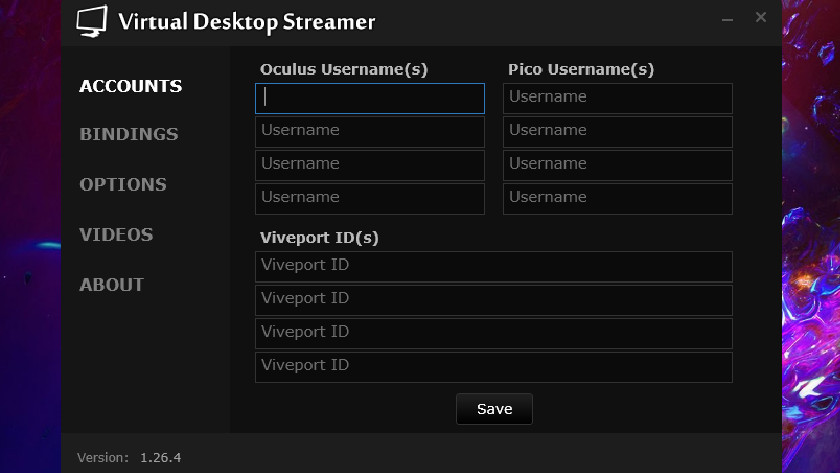 Virtual desktop username