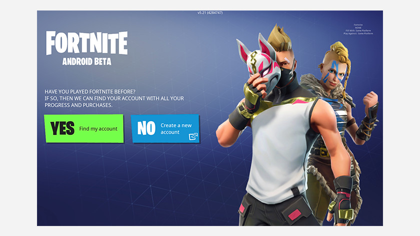 Fortnite Samsung Galaxy account