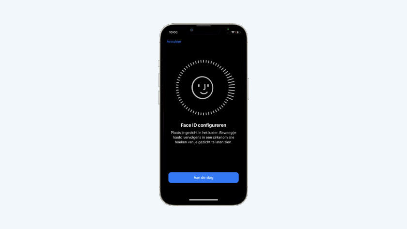 Face ID instellen iPhone