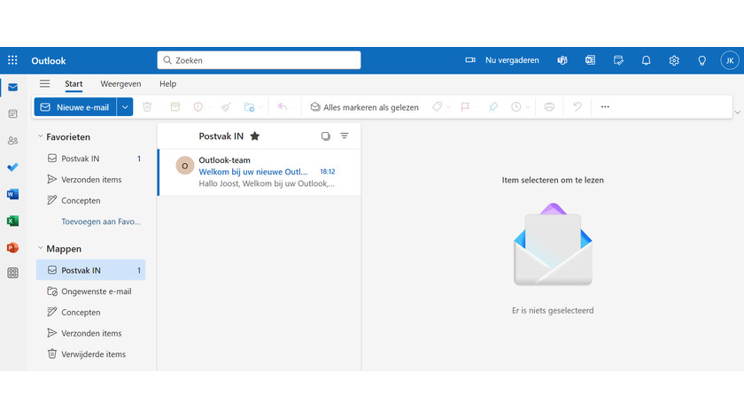 Microsoft mail inbox