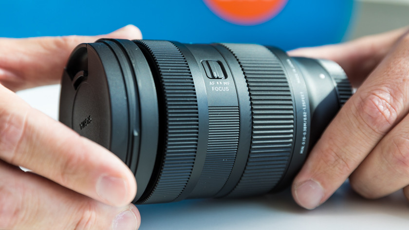 The Sigma 28-70mm is compact and light.