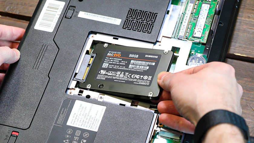 SSD interne Samsung dans un ordinateur portable