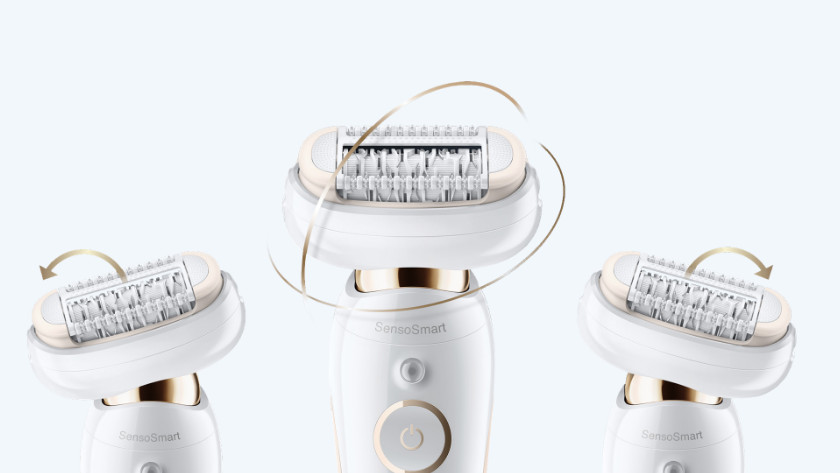 Epilator met volledig flexibele kop