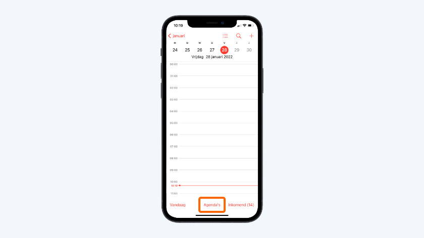 Appuyez sur « Calendriers » en bas