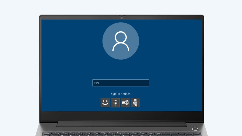 Windows laptop met Windows Hello