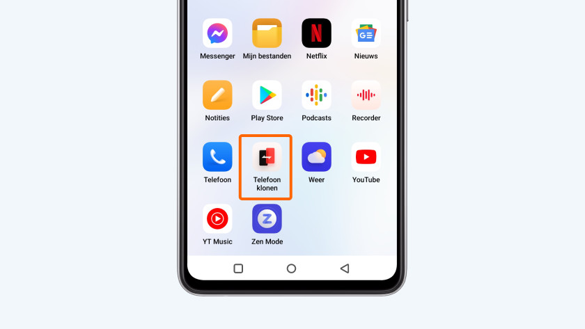 Telefoon klonen openen