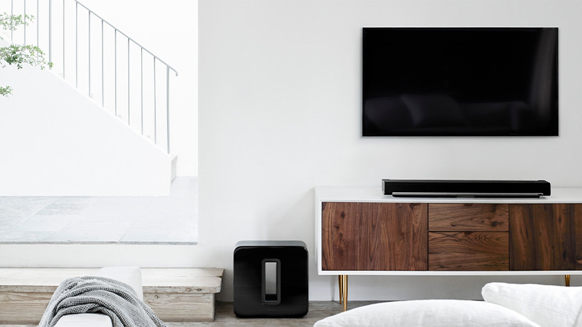 Soundbar en subwoofer