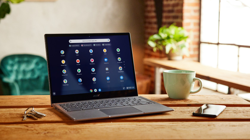 Chromebook sur une table