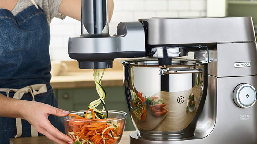 Kenwood stand mixer with spiralizer