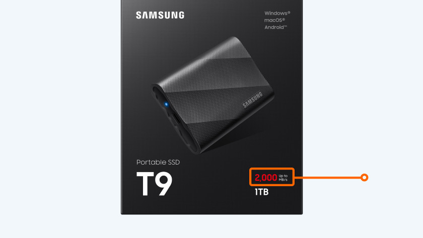 Samsung T9 Portable fast externa SSD