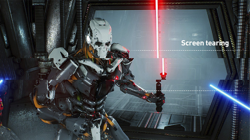 Screen tearing is een veel voorkomend probleem bij gaming monitoren, wanneer de verversingssnelheid niet synchroon loopt