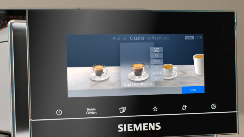 Siemens EQ900 : écran iSelect de 6,8 pouces