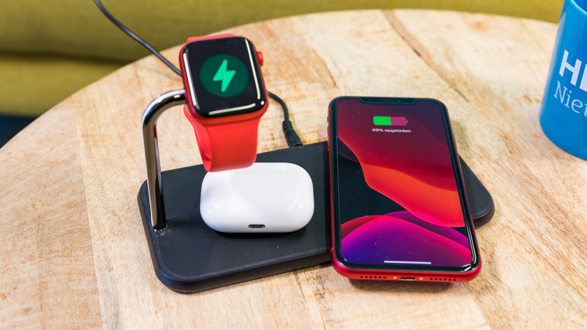 Apple Watch on wireless charger