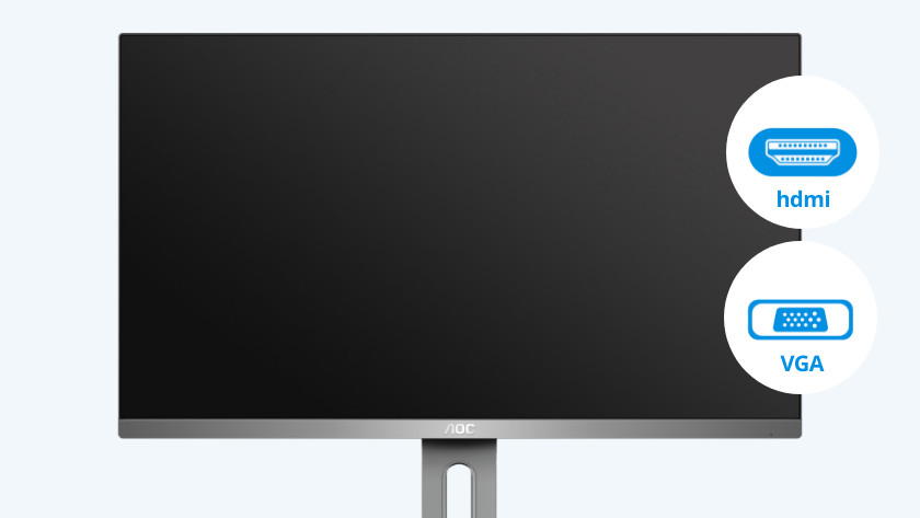 Aansluitingen van de AOC i2490