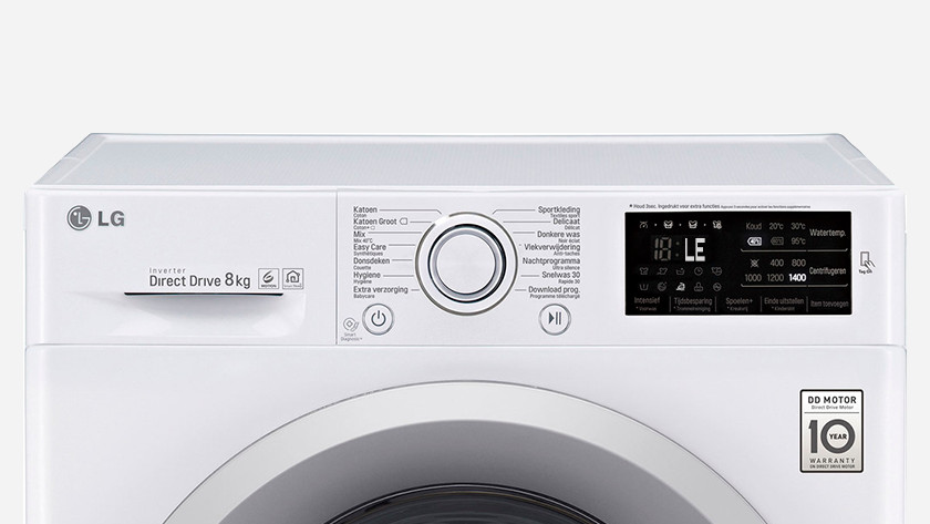 The top 8 errors of LG washing machines - Coolblue - anything for a smile