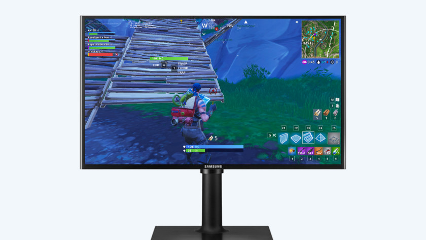 Fortnite op 60 hertz op een Samsung monitor