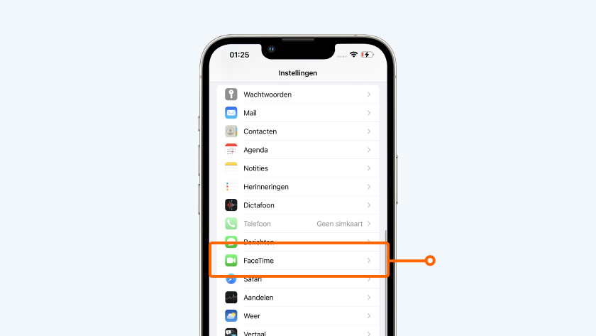 FaceTime inschakelen