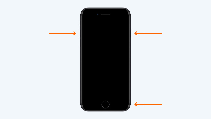 Redémarrer un iPhone avec bouton d'accueil