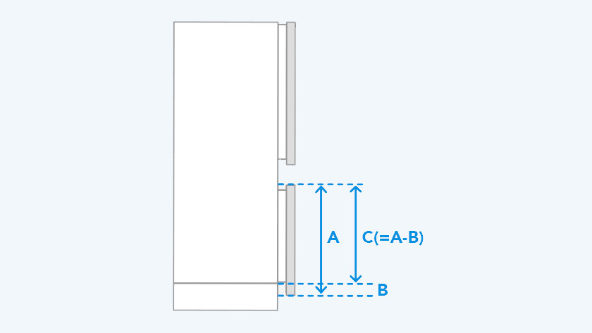 Measure bottom door panel