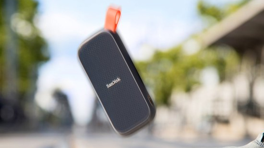 De SanDisk Portable is bestand tegen vallen tot 2 meter hoog