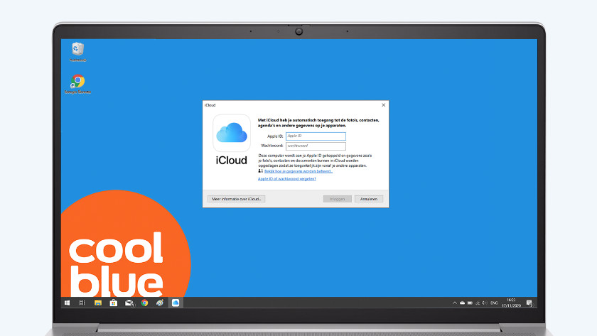 Log in in met je Apple ID