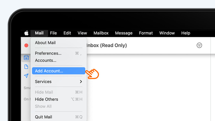 how to change email on mail app macbook